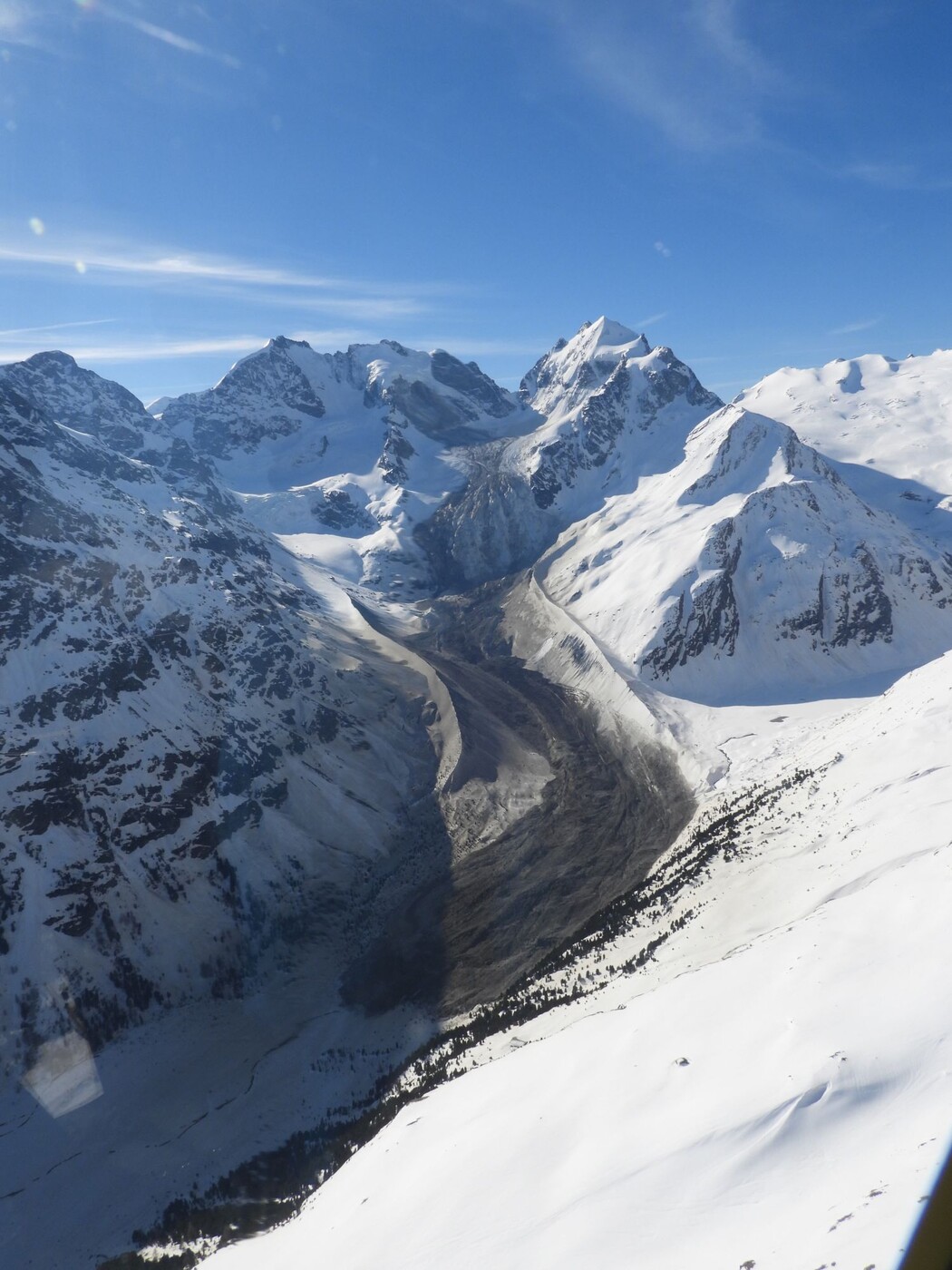Grosser Bergsturz: Der Schuttstrom ist über fünf Kilometer lang.