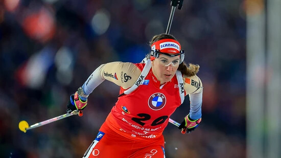 Zum siebten Mal in dieser Weltcupsaison in den Top 5: Biathletin Lena Häcki-Gross