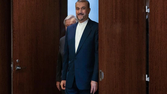 Irans Außenminister Hussein Amirabdollahian: «Krieg und militärische Spannungen nützen keiner Partei in der Region.» Foto: Yuki Iwamura/AP