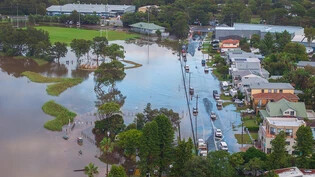 A supplied image of flooding in lakepark road Narrabeen, Sydney, NSW, on Saturday, April 6, 2024. Record rainfall across Sydney and parts of NSW have caused flooding and widespread damage with authorities issuing evacuation orders for some communities. …